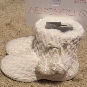 Ivory Slippers Booties